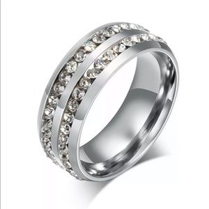 Stainless Steel Double Banded Ring